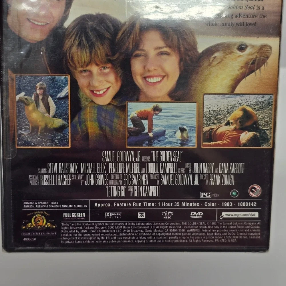 The Golden Seal DVD 1983 Steve Railsback Michael Beck Family Adventure - Picture 4 of 4
